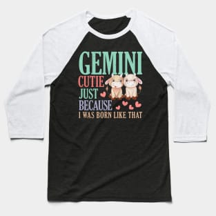 Zodiac Gemini - Funny Gemini Astrology Horoscope Gemini Girl Baseball T-Shirt